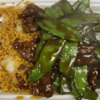 Beef With Snow Peas (Combo Platter) · 