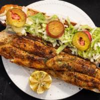 Cajun Fish Po-Boy
 · Dressed with mayo, lettuce, tomatoes, and pickles served on French bread.