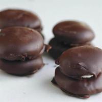 Chocolate Peppermint Creme · 60% Classic Dark Chocolate. 8 pieces.
