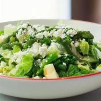 Good All Green Salad · Mixed lettuce with broccolini, green beans, green apple, avocado, feta, and toasted seeds. S...