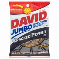 David Jumbo Sunflower Seeds Cracked Pepper · 5.25 Oz