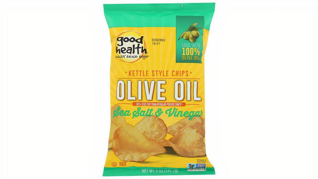 Good Health Kettle Chips Olive Oil Sea Salt & Vinegar · 5 Oz