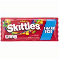 Skittles Original Chewy Candy Share Size · 4 Oz