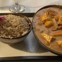Massaman Curry · Potato, onion, bell pepper, peanut.