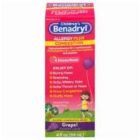 Benadryl Children Allergy Oral Liquid Grape (4 Oz) · 