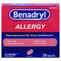 Benadryl Allergy Medicine Tablets (24 Count) · 