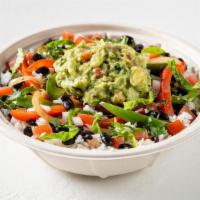 Vegetarian Bowl-Rito · Get your burrito in a bowl!  Filled with your choice of rice, beans and choice of one of our...
