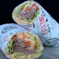 Roast Beef Wrap · Roast Beef, Cheddar Jack Cheese, Lettuce, Tomato, and Bistro Sauce
