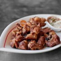 4) Fried Pork Ribs (Gf) * · fried marinated pork ribs, spicy lime sauce
