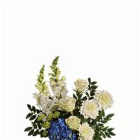 Ocean Devotion · Sending this brilliant blue and white bouquet will surely garner oceans of appreciation from...
