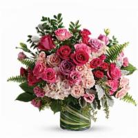 Haute Pink Bouquet · A high-fashion fantasy of roses! When you want to make a grand statement, send this dreamy b...