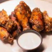 Clout Wings · (8) southern fried wings seasoned to perfection. Mumbo, old bay, BBQ, lemon pepper, habanero...