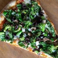 Slice Veggie · Green Pepper, Red Onion, Mushroom, Black Olive, Spinach, Roasted Broccoli