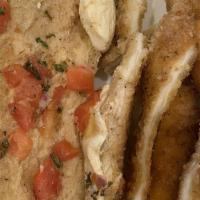 Chicken Cutlet Sandwich · Lettuce, tomato, and mayonnaise.