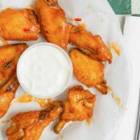 Vito'S Wings · Fresh wings spun in your favorite sauce, served with blue cheese buffalo, bbq, old Bay, swee...
