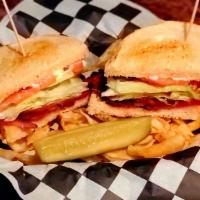 Blt Sandwich · Applewood smoked bacon, iceberg lettuce, and tomato with mayonnaise on toasted sourdough bre...