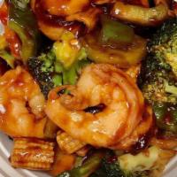 Jumbo Shrimp With Hunan Style · Hot & Spicy.