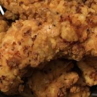 Chicken Tenders · All-natural chicken fried and served with a sweet chili sauce.