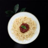 Spaghetti Marinara · Gustoso's marinara sauce.