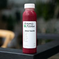 Daily Glow · Our organic-cold-pressed juices are Made In House.  Carrot,  red beet, apple , orange, mint,...