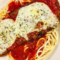 Italian Steak Parmesan · The Italian steak is a beef and pork fillet that is breaded and stove top fried. The steak i...