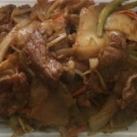 Mongolian Chicken Or Beef · Hot and spicy.