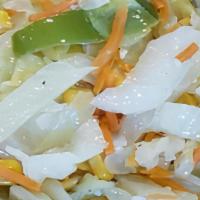Stir Fry Veggies · Cabbage, bell peppers, carrots & corn sautéed to a crisp finish served as a side or a vegeta...