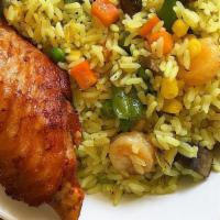Nigerian Fried Rice · With Beef, or Chicken,
