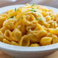 Mac N Cheese · Creamy Cheese Sauce with A Blend of Cheeses. Toasted Breadcrumbs & Parmesan Cheese with Shel...