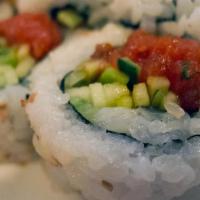 Sushi Combo B · Chef's choice of 10 pcs sushi and 1 California roll or shrimp avocado.