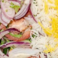Salmon - Half Rice Half Salad · 