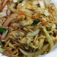 Chicken With Fried Noodle/ 鸡肉炒面 · Poultry. cooked in oil.