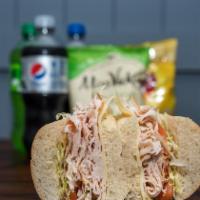 8'' Oven Gold Turkey Sandwich · Boars head oven gold turkey.