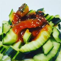 Cucumber Salad · Cucumbers with a spicy Hawaiian sauce (fruity blend of island citrus )