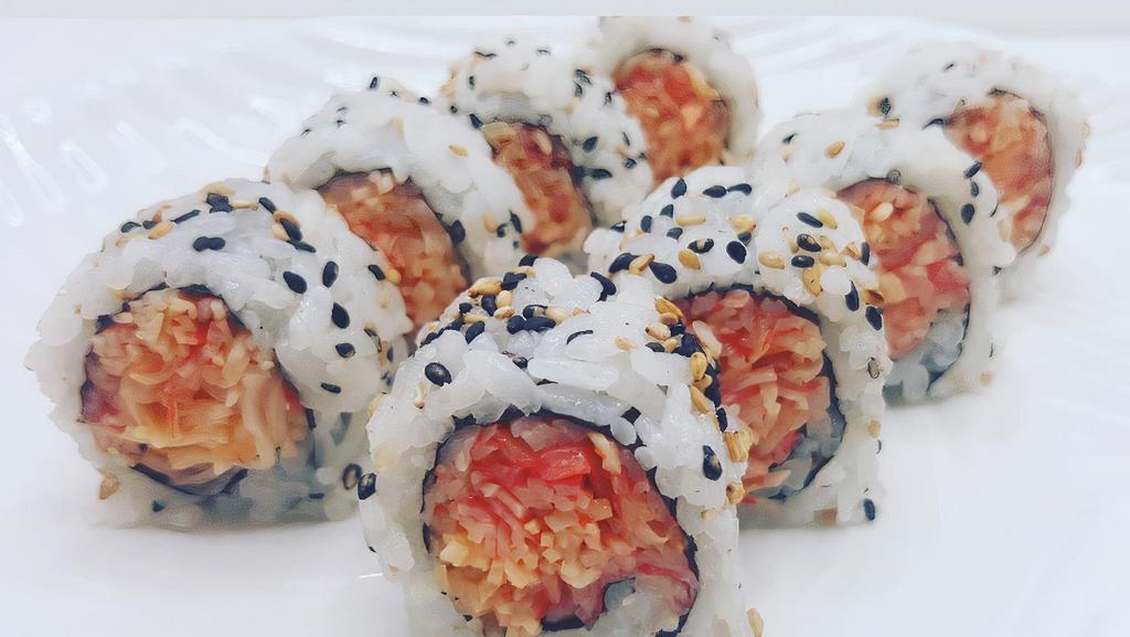 Spicy Crab Roll · Shredded crab in spicy sauce.