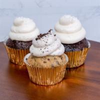 Vegan Oreo Cupcake · Vegan Oreo Cupcake with Vegan Oreo Icing. Show in front.