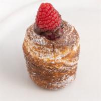 Raspberry Cruffin · Croissant muffin filled with raspberry jam