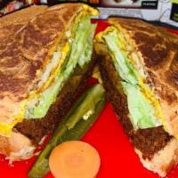 Torta/Chorizo · Mexican sausage, All the Tortas come with french bread, lettuce, avocado, tomatoes, grilled ...