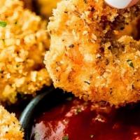 Popcorn Shrimp · Fresh mini shrimp battered and coated in seasonings then deep-fried to golden brown perfecti...