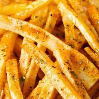 Cajun Seasoned Fries · Lightly Seasoned and Battered Fries. Perfect pair with Boiled Seafood!