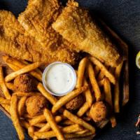 Whiting Basket · Battered and Fried Fresh Whiting.  Served with a side, coleslaw and tartar sauce.. Whiting i...