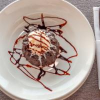 Molten Lava Cake · Rich Chocolate Cake with Flowing Lava Center