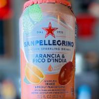 San Pellegrino Prickly Pear And Orange Soda · 12 oz. can.