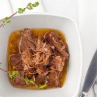 Wagyu Grass Fed Pot Roast · One of our most popular signature items! This shredded wagyu grass fed beef pot roast has be...