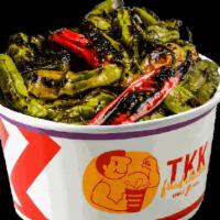 Shishito Peppers · Blistered shishito peppers. Spice things up!