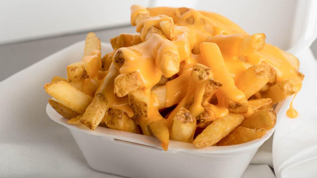 Cheese Fries · with Cheez Whiz