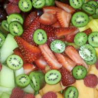 Fresh Chopped Fruit  8Oz · Fresh chopped fruit which may include pineapple, grapes, honeydew, cantaloupe, watermelon, b...