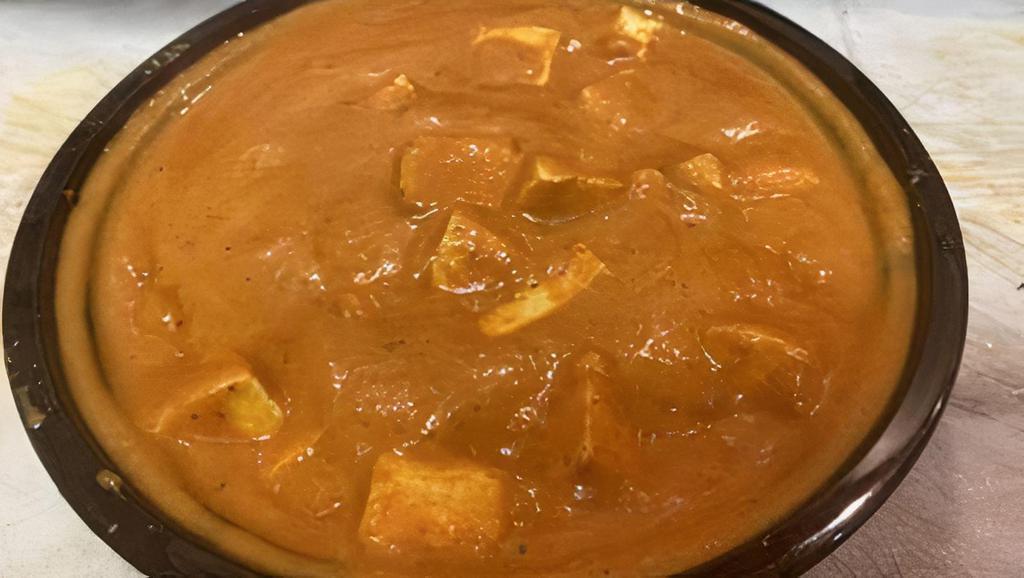 Butter Paneer Masala · Indian cheese cubes cooked in creamy gravy.