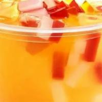 Passion Fruit Tea · Freshly brewed green or black tea with refreshing passion fruit flavoring.