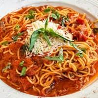 Spaghetti Bolognese · Spaghetti pasta, with our homemade bolognese sauce.